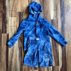 Old Navy Fleece Jacket w/ Free Shorts (Short Set) Tye Dye Blue